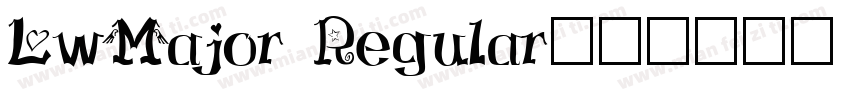 LwMajor Regular字体转换